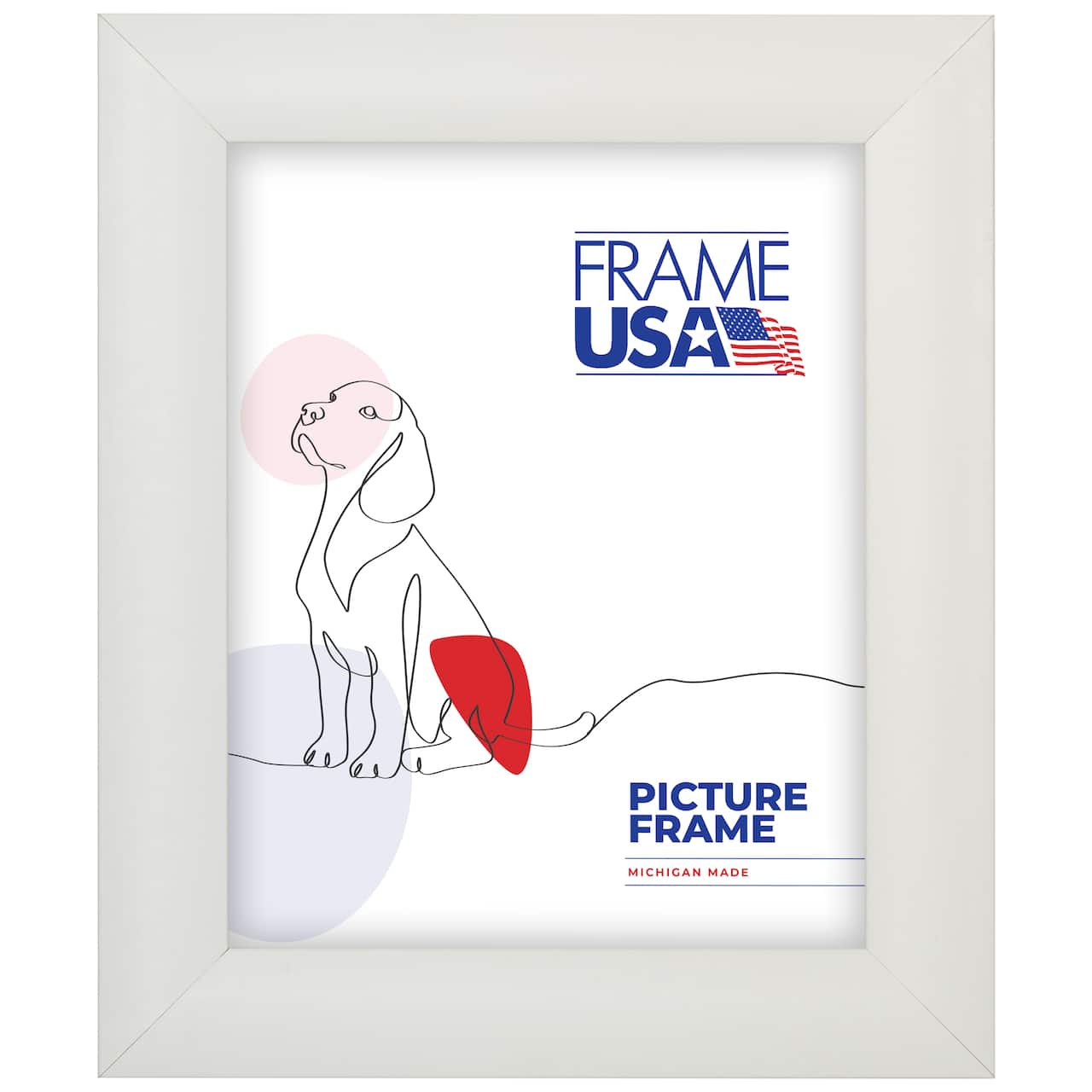 Frame USA Corporate Rounded White Single Image Picture Frame